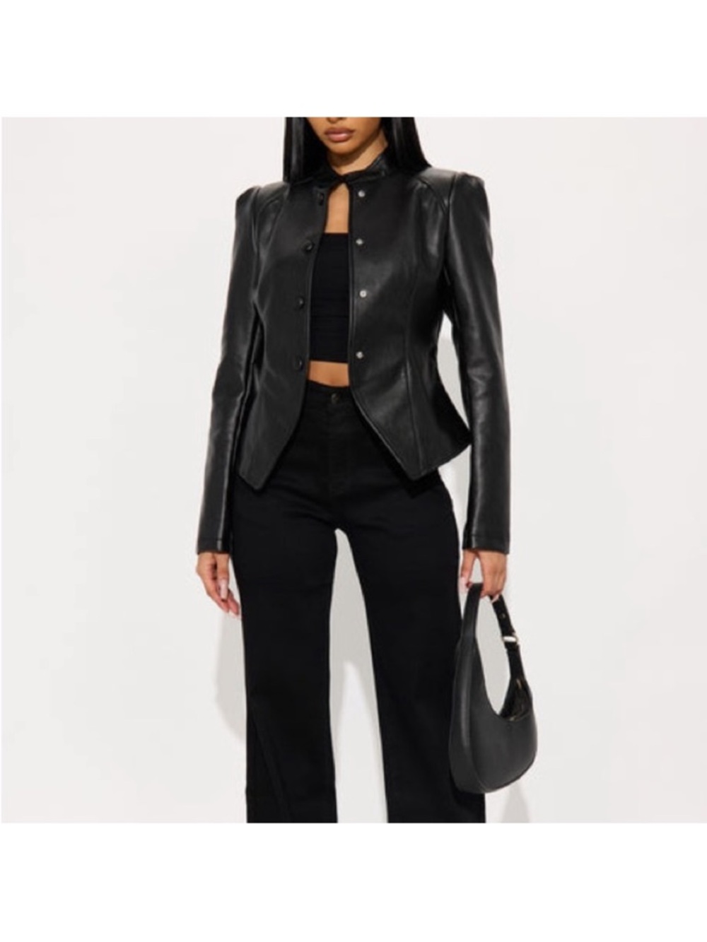 Fashion Nova Faux Leather Jacket